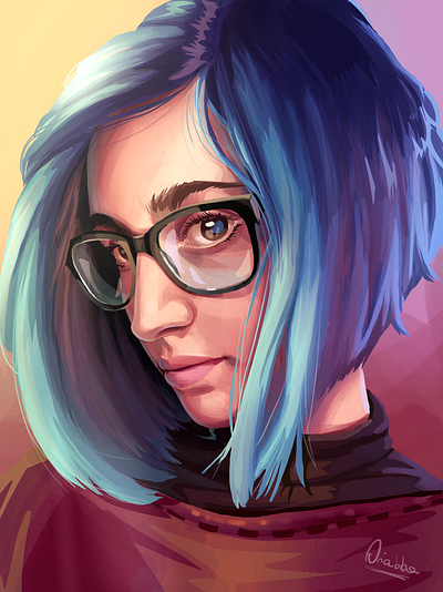 Portrait character design digital painting draw drawing illustration portrait procreate
