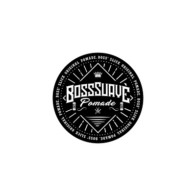 Boss Suave Pomade branding design graphic design icon logo typography