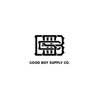 Good Boy Supply Co. Monogram Logo branding design graphic design icon logo monogram typography