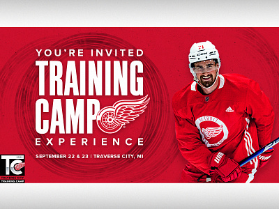 DRW Training Camp Experience adobe photoshop creative design detroit detroit red wings email graphic design hocky nhl photoshop typography