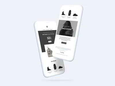 Email Design: Online Retailer Newsletter dailydoseofvisuals design email emaildesign emailui fashion fashionapp formdesign minimal newsletter responsivedesign retail uidesign