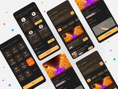 Event App Concept clean ui clean ux concert concert app event event app event app cocept event concept app festival app media app meetup app mobile app music program program app schedule app show social app social media ticket app