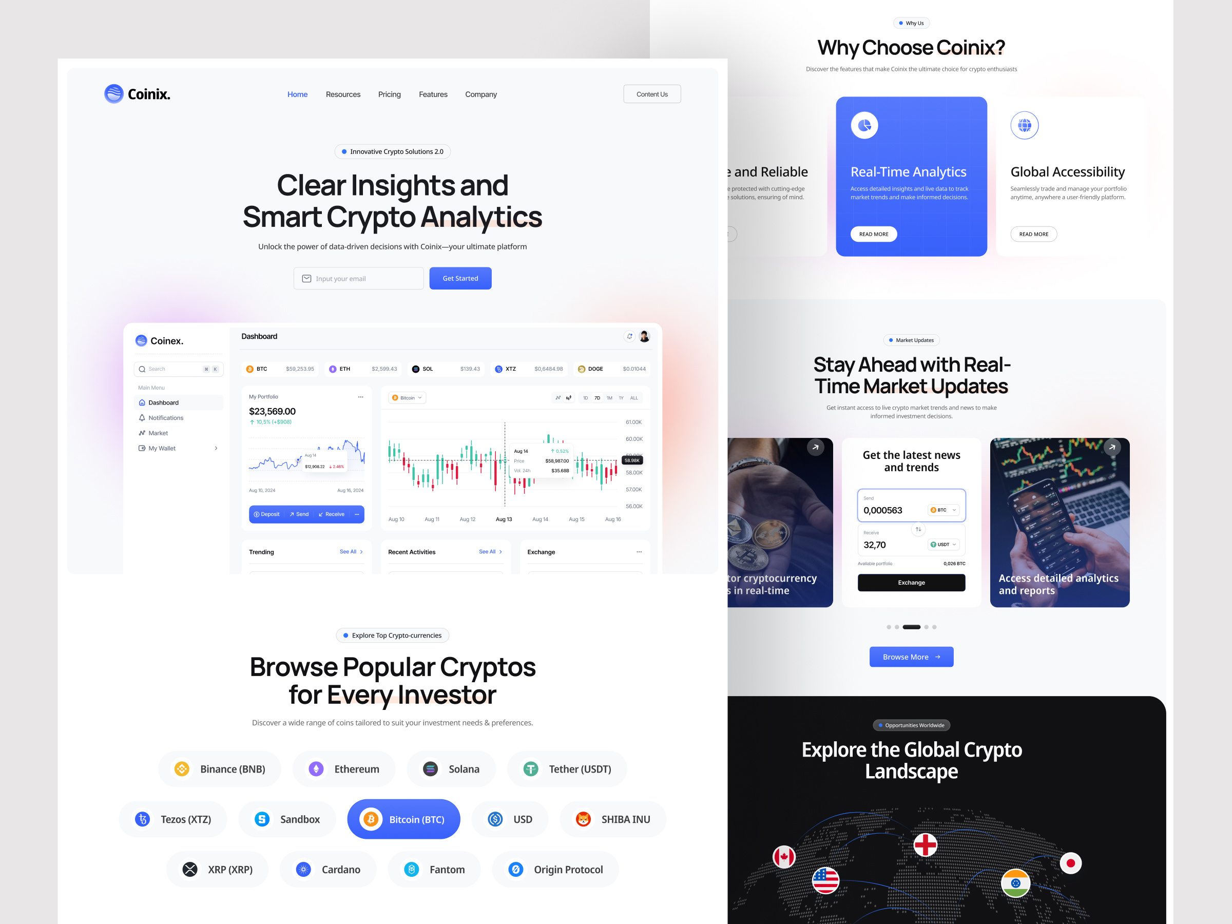 Example of Saas Landing Page Design