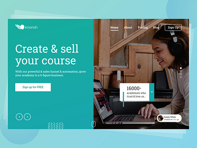 Ed - Tech Landing Page Design branding design uidesign webdesign website design