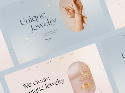 Jewelry Store design design concept ecommerce elegant figma jewelry jewelry store landing page ui ux web design website
