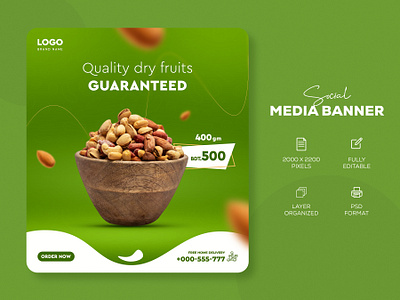 Social media banner design | Food banner banner inspirations branding facebook ads food banner free mockup shopify shopify banner social media banner social media banner examples social media post design social media post template web banner ad webdesign