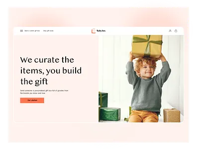 Build your gift box @concept @minimal @ui @ux clean gift boxes website