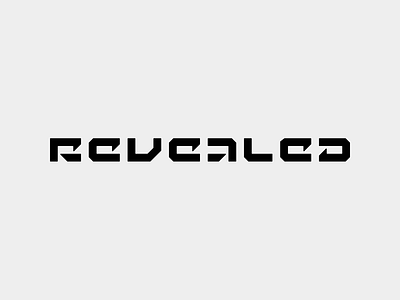 REVEALED – type proposal 3 adobe illustrator branding design font graphic design illustrator logo logotype type type design typography vector