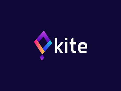 Kite logo branding colorful gradient logo kite kite logo logo logo design logo mark modern professional trendy unique