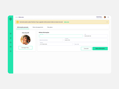 User Profile dailyui dailyui006 digital product design ui user profile ux