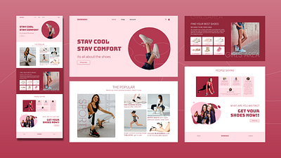 Shoesgirl | Shoes Store Landing Page landing page shoes shop store web design