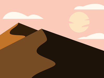 Desert adobe illustrator desert illustration nature