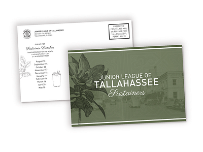 Junior League Sustainer Mailer junior league mail postcard print sustainer tallahassee