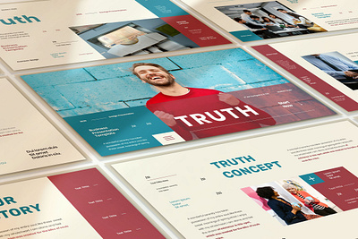 TRUTH - BUSINESS PRESENTATION TEMPLATE branding business design graphic design illustration keynote presentation ui