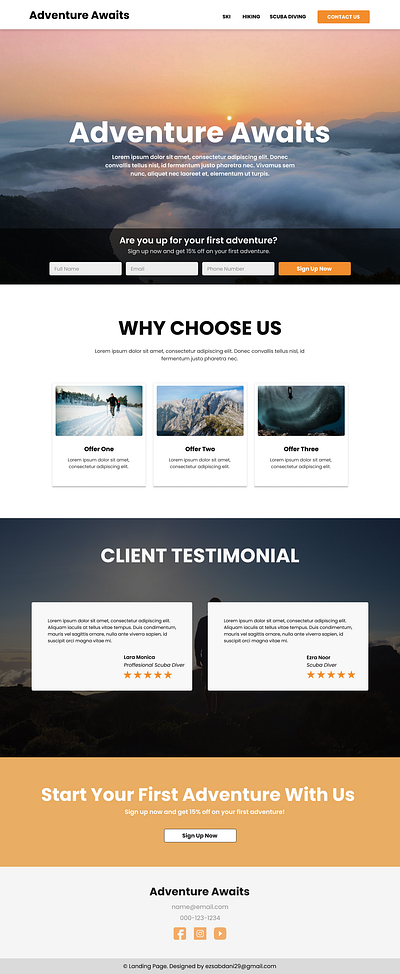 Lead Generating Landing Page Design conversion figma landingpage landingpagedesign photoshop webdesign webdeveloper wordpress