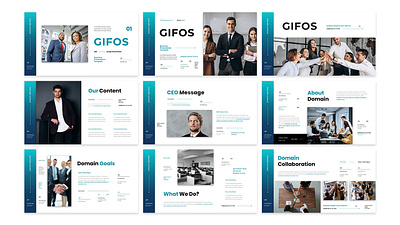 GIFOS - BUSINESS PRESENTATION TEMPLATE branding business design graphic design illustration keynote presentation ui