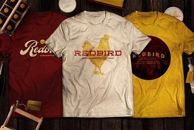 Redbird Apparel Design apparel branding creative agency design illustration logo logotype restaurant branding vector