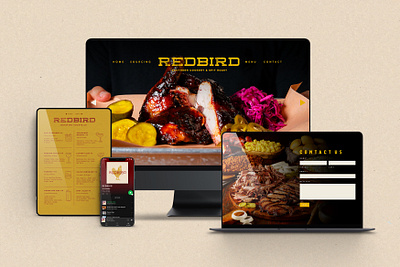 Redbird Digital and Web Design branding creative agency design graphic design illustration logo logotype menu design restaurant branding ui vector