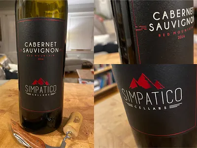 Simpatico Winery Labels design foil labels packaging print