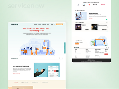 Servicenow redesign behance design developer digital work dribbble figma illustration it management ui uidesign webdesign