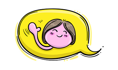 Hello! I'm a Singing Illustrator! conversation design drawing emoji hello illustration introduction sketch sketching waving