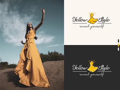 Yellow style Branding branding business clothing brand clothing line fashion logo logo design minimalist store style yellow