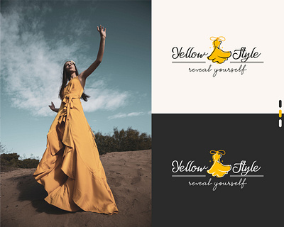Yellow style Branding branding business clothing brand clothing line fashion logo logo design minimalist store style yellow