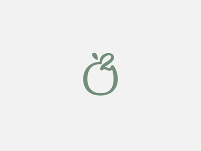 O2 (2) air apple branding designer fruit hire identity illustration leaf logo minimal nature o o2 simple