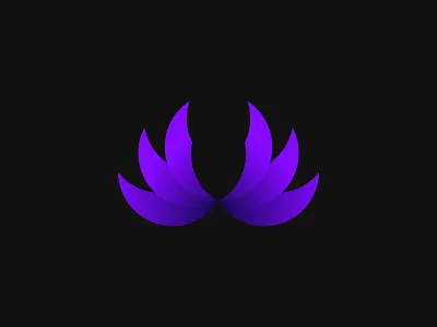 Fly bird blue design feathers gradient graphic design icon illustration illustrator india indian logo minimal minimalism nikxith purple vector wing wings