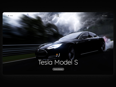 Сoncept for car rental website. Main page. car rent minimal minimalistic rental car tesla ui web web design