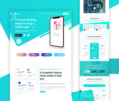 App Landing Page: Home page app landing page app landing page ui app ui best app landing page create app landing page design home page landing page landingpage mobile landing page ui one page app landing page one page template ui ui ux design uidesign uiux web design