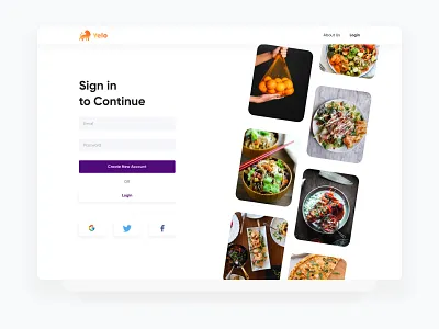 Login Screen for Hyperlocal Marketplace design flat graphic design hyperlocal landing page marketplace minimal ui ux website