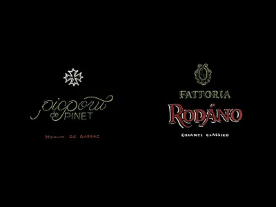 Chalk Lettering : Wine Label Recomposition 6