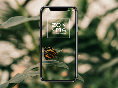 ZOMA SPA body branding bulgaria design logo minimal soul spa typography ui zoma