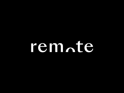 Remote (Wordmark) branding graphic design logo modernism