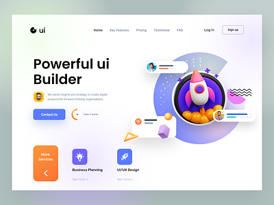 UI Agency home page home page design homepage homepage design interface landing page landing page design ui agency ui design web webdesign website website design