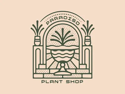 Plant Shop Branding atlanta california fern flower design jungle leaf monstera nienowbrand ornate logo palm pant paradiso plant badge plant design plant logo plant shop retro design tree vintage design