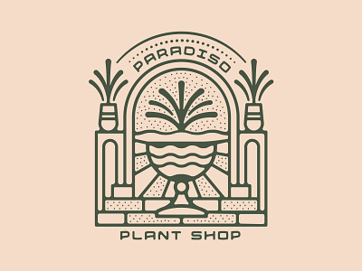 Plant Shop Branding atlanta california fern flower design jungle leaf monstera nienowbrand ornate logo palm pant paradiso plant badge plant design plant logo plant shop retro design tree vintage design