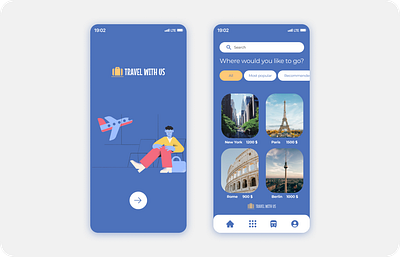 Travel app design / UI design travel app app design graphic design travel app ui ui design