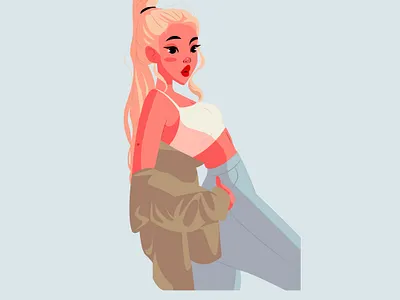 It's a dtiys for @leledoesdoodles in Instagram illustration vector