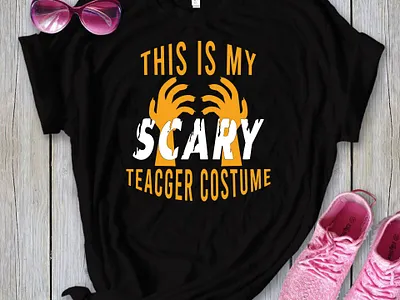 This is My Scary teacher Costume T-Shirt Design branding branding halloween branding t shirt business creative creative logos creative t shirt design fashion graphic design halloween fashion halloween t shirt horror tshirt illustration t shirt design t shirt fashion tshirt ui ux vector