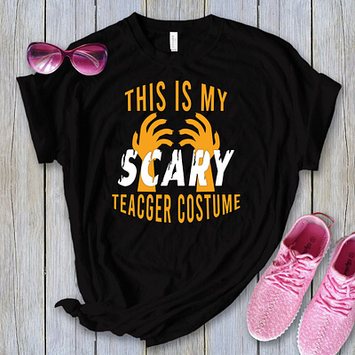 This is My Scary teacher Costume T-Shirt Design branding branding halloween branding t shirt business creative creative logos creative t shirt design fashion graphic design halloween fashion halloween t shirt horror tshirt illustration t shirt design t shirt fashion tshirt ui ux vector