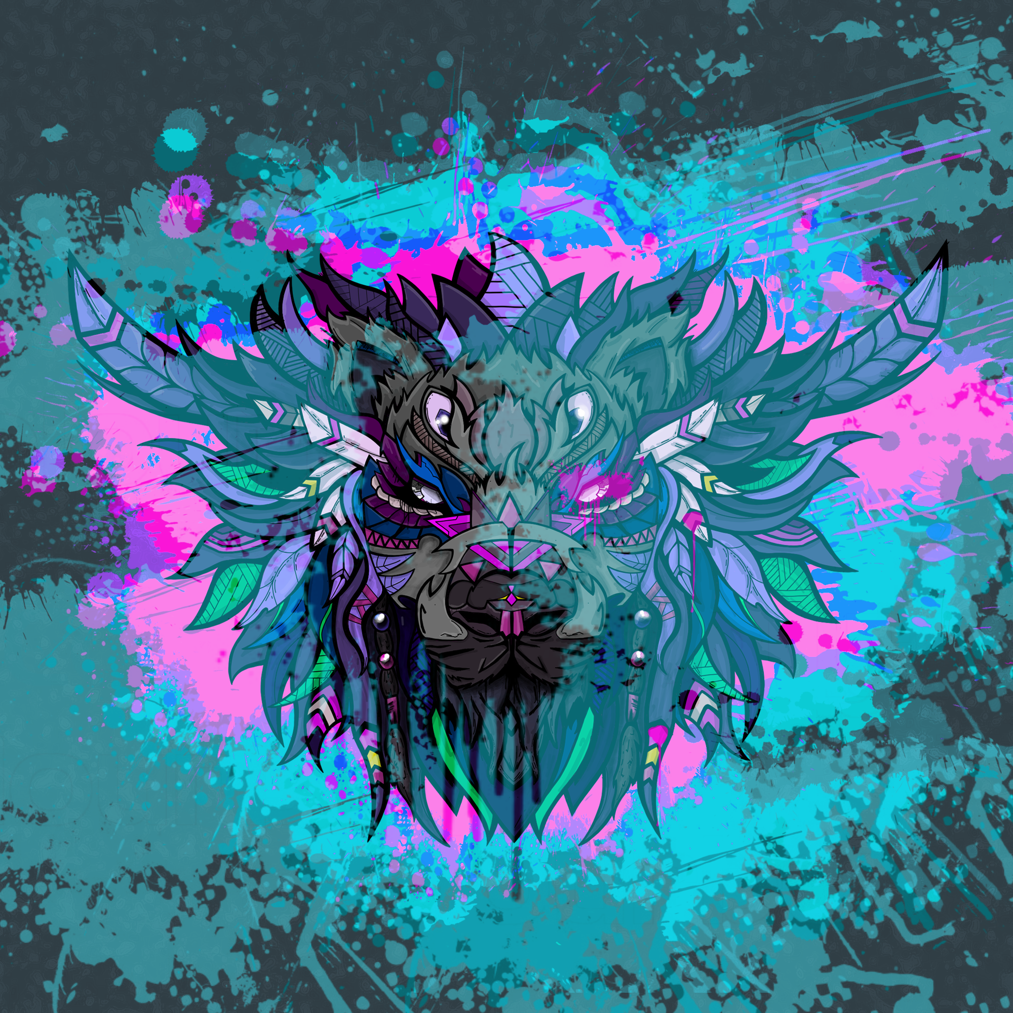 Limited Edition Lion animal artist artwork branding cool creative design digital freelance graffiti graphic design illustration lion logo nft special vector