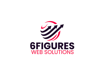 6 Figures Web Solution Logo Design Project branding fiverr graphic design logo logo design vector website