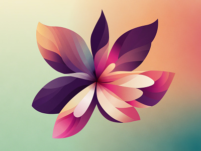 Flower amadine app art branding design illustration logo vector