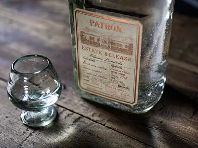 Patrón Estate Release bottle design illustration label packaging patron spirits tequila