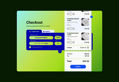 Checkout page design ui ux