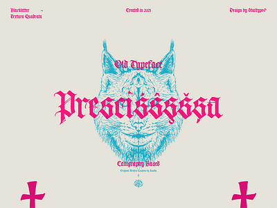 STCO-Prescissa Regular blackletter design font illustration lettering project shaltype textura typeface typography