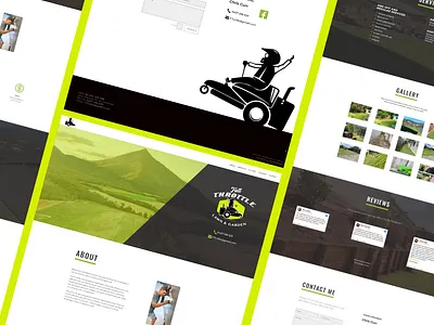 Full Throttle Lawn and Garden australia branding business cairns css design full throttle html illustration lawn and garden lawn mowing queensland sodutch ui