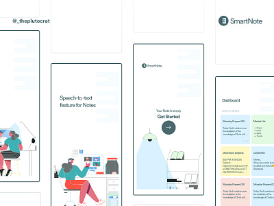 SmartNote Mobile UI branding design ui